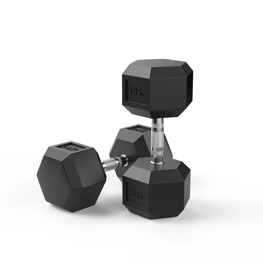Гантель шестигранная обрезиненная WJ-X0001 25 кг