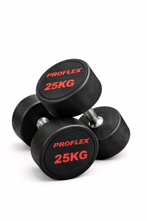 Гантель с резиновым покрытием Proflex MRW-R1 — 25 кг - Proflex