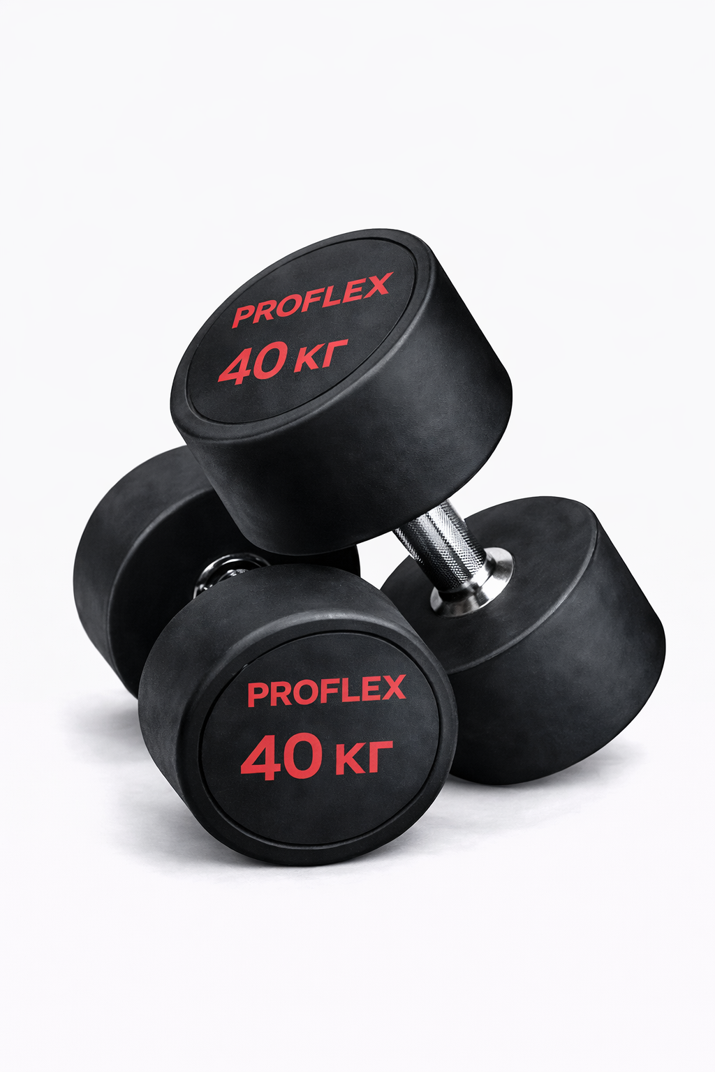 Гантель с резиновым покрытием Proflex MRW-R1 - 40 кг
